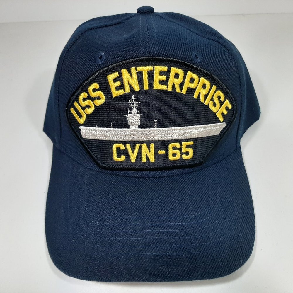 U.S. Navy USS Enterprise CVN-65 Men's Patch Cap Ha